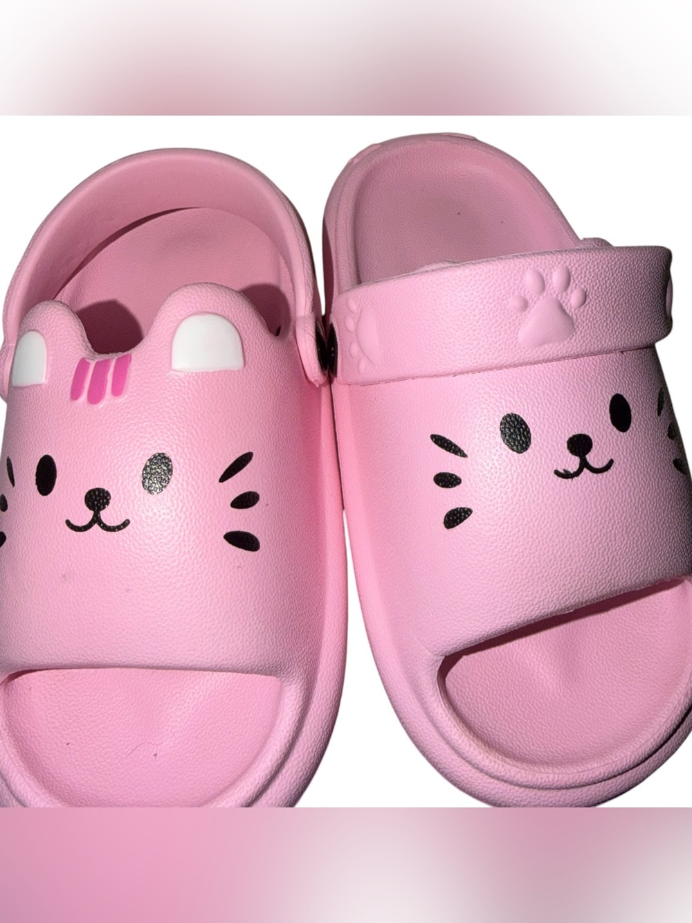 Swiggles ~ Pink ~ Cat ~ Clog ~Sandals ~ Little Kids ~ Wear w/ Backstrap or w/o - Picture 4 of 6